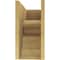 Ekena Millwork 12"W x 24"D x 24"H Classic Highland Rough Cedar Woodgrain TimberThane Corbel, Primed Tan CORUR12X24X24HLDRCPR - alternate 2
